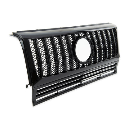 Sportgrill GT Hochglanz Schwarz Chrom passend für MERCEDES G-Klasse (W463) 1990-2018 Panamericana
