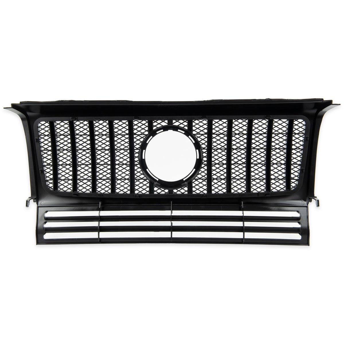 Sportgrill GT Hochglanz Schwarz Chrom passend für MERCEDES G-Klasse (W463) 1990-2018 Panamericana