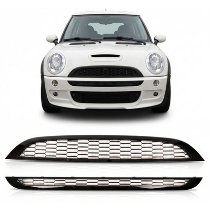 Sportgrill Hochglanz Schwarz passend für MINI Hatchback R50 R53 2001-2006