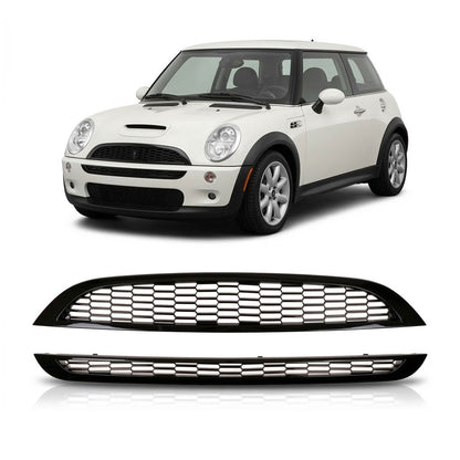 Sportgrill Hochglanz Schwarz passend für MINI Hatchback (R50, R53) 2001-2006