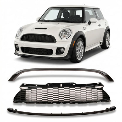 Sportgrill Hochglanz Schwarz passend für MINI Cooper S (R56/R57/R58/R59) 2006-2015