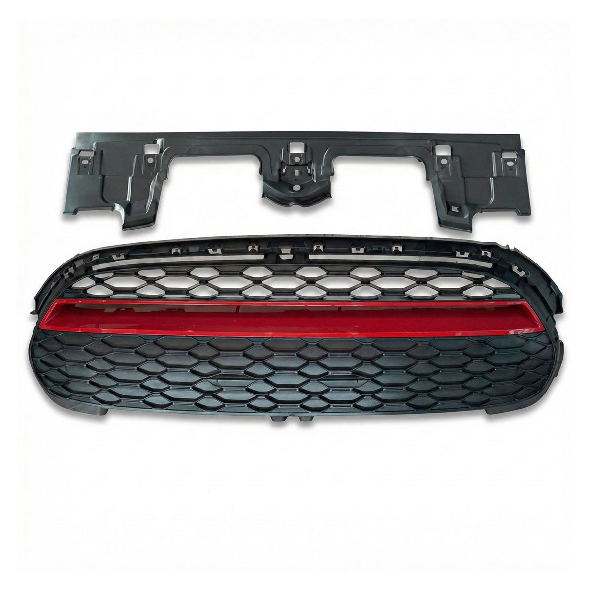Sportgrill Schwarz/Rot passend für MINI Hatchback F55 F56 F57 2013-2020