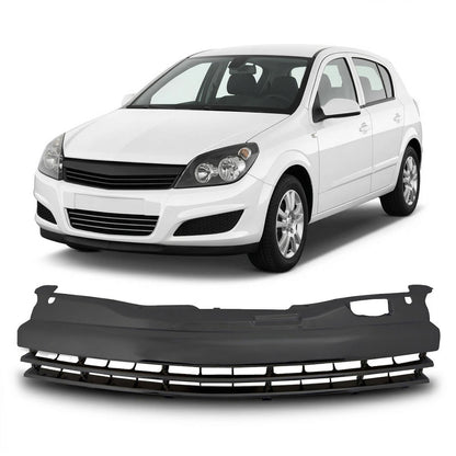 Emblemloser schwarzer Kühlergrill passend für Opel Astra H 2007-2011