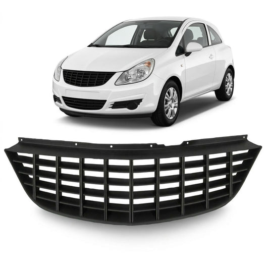 Kühlergrill ohne Emblem Schwarz passend für Opel Corsa D 2006-2011