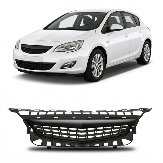 Kühlergrill ohne Emblem Schwarz passend für Opel Astra J 2009-2012