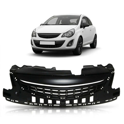 Kühlergrill ohne Emblem Schwarz passend für Opel Corsa D Facelift 2011-2014