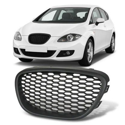 Kühlergrill ohne Emblem Matt Schwarz passend für SEAT Leon 1P Altea 5P 2005-2009