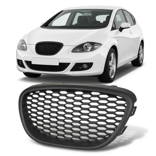 Kühlergrill ohne Emblem Matt Schwarz passend für SEAT Leon 1P Altea 5P 2005-2009