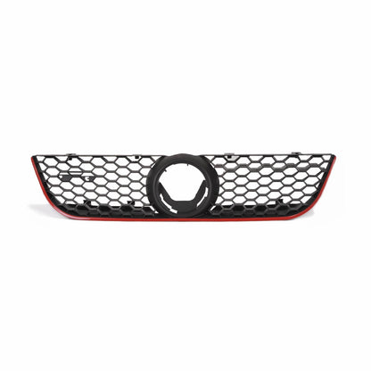 Frontgrill mit rotem Streifen passend für VW Polo 9N2 Facelift 2005-2009