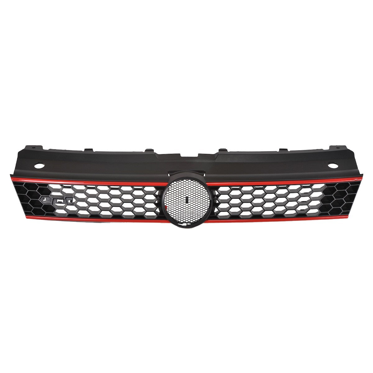 Sportgrill Schwarz mit rotem Streifen passend für VW Polo V 6R 2009-2014