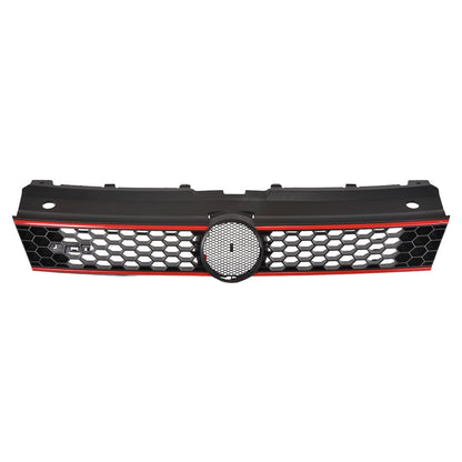 Sportgrill Schwarz mit rotem Streifen passend für VW Polo V 6R 2009-2014