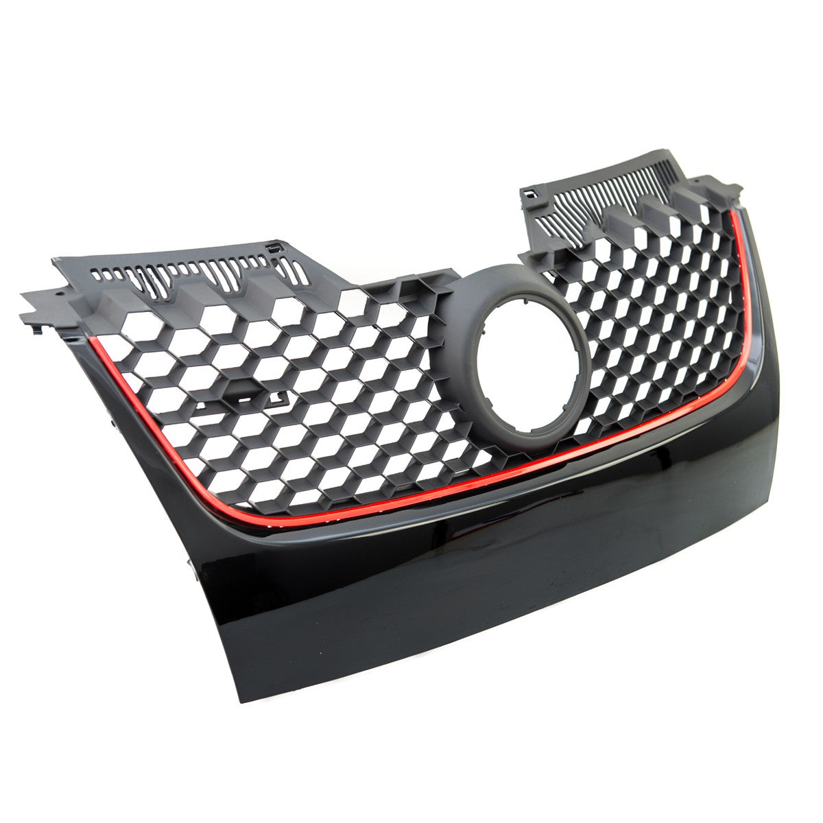 Kühlergrill Schwarz mit rotem Streifen passend für VW Golf 5 2003-2009