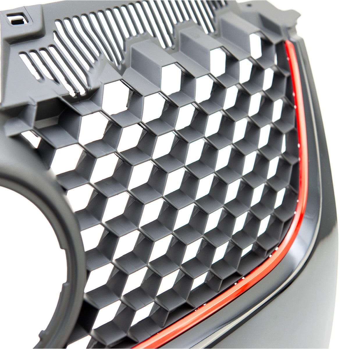 Kühlergrill Schwarz mit rotem Streifen passend für VW Golf 5 2003-2009