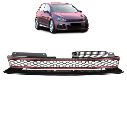 Frontgrill Rot ohne Emblem passend für VW Golf 6 2008-2012