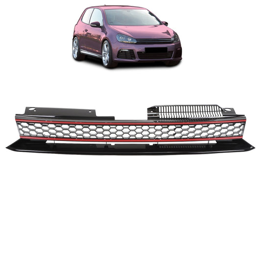 Frontgrill Rot ohne Emblem passend für VW Golf 6 2008-2012