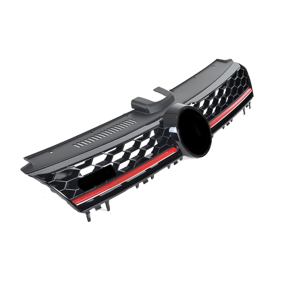 Kühlergrill Schwarz mit rotem Streifen passend für VW Golf 7 2012-2017