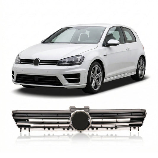 Sportgrill Chrom Schwarz passend für VW Golf 7 2012-2017 R