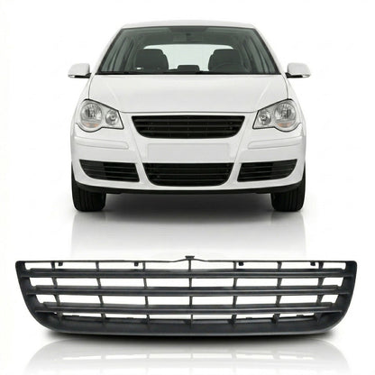 Kühlergrill ohne Emblem Matt Schwarz passend für VW Polo 9N Facelift 2005-2009