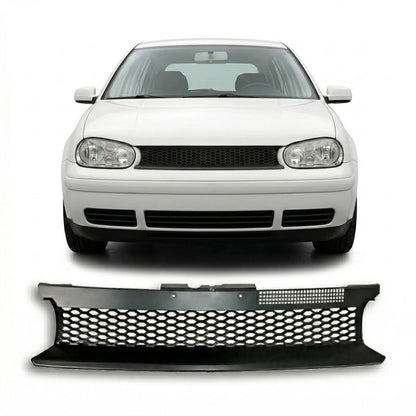 Kühlergrill Gitter ohne Emblem Schwarz passend für VW Golf 4 1998-2003