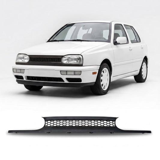 Matt Schwarz Kühlergrill ohne Emblem passend für VW Golf 3 1991-1997