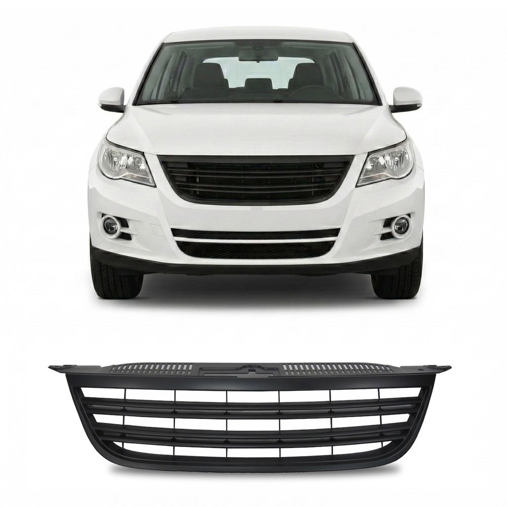 Kühlergrill ohne Emblem Schwarz passend für VW Tiguan 5N 2007-2011