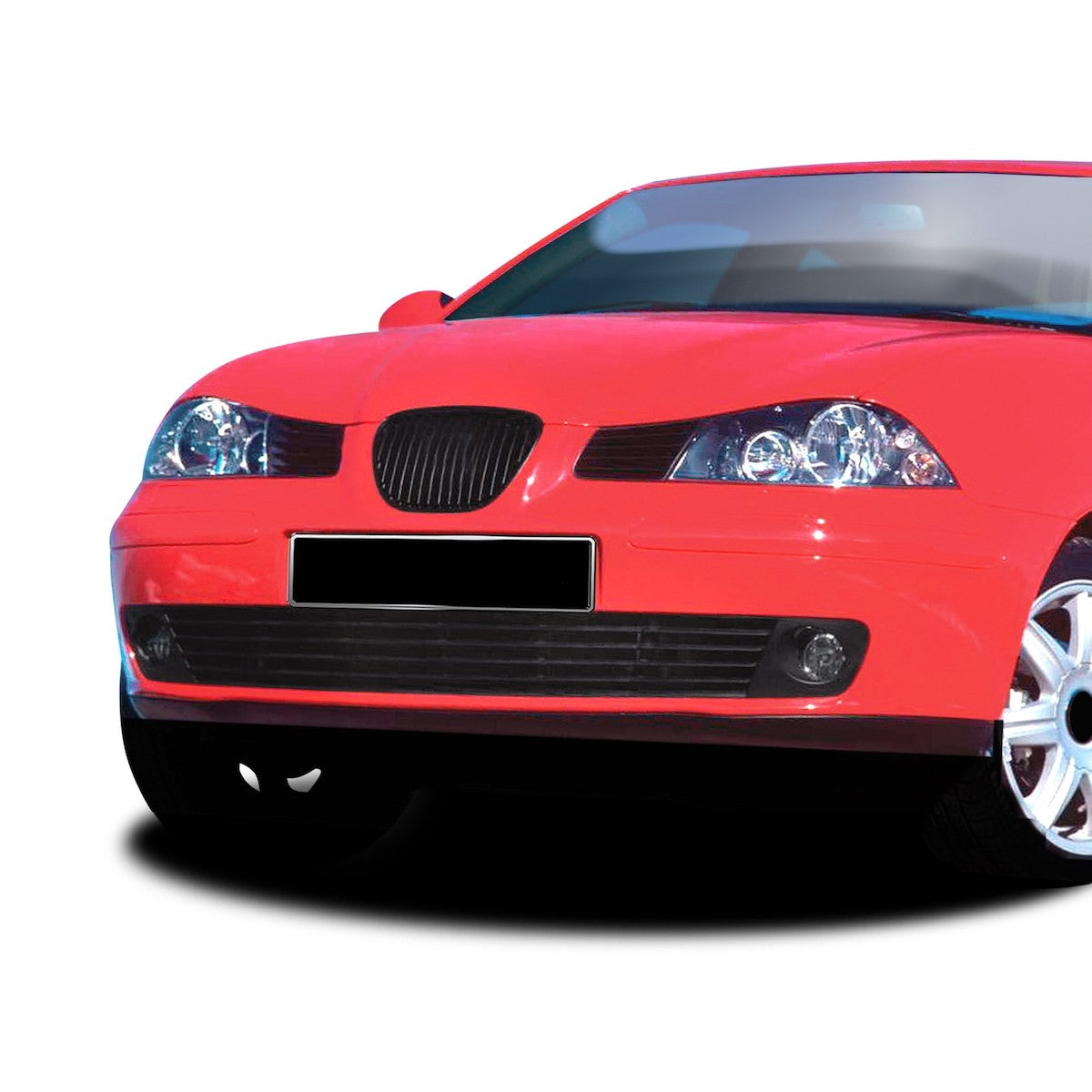 Kühlergrill ohne Emblem Matt Schwarz passend für SEAT IBIZA III 6L 2002-2008