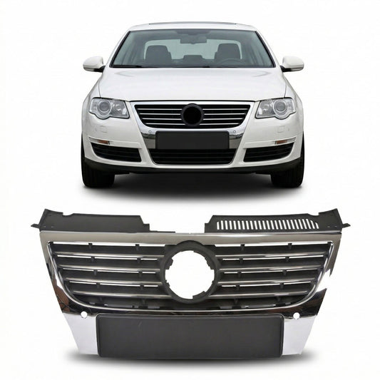 Kühlergrill Chrom mit PDC passend für VW Passat B6 2005-2011
