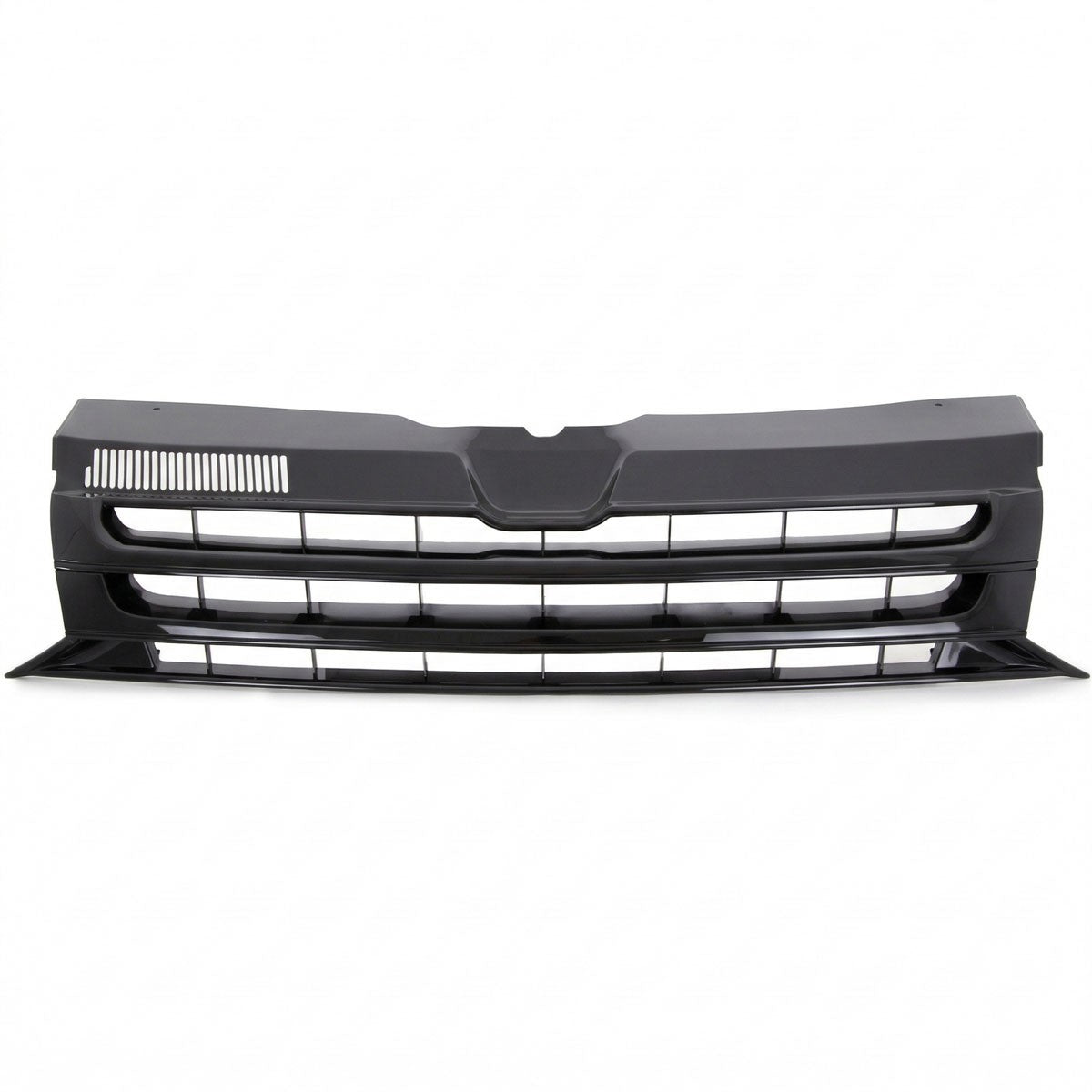 Grill badgefrei Hochglanz Schwarz passend für VW Transporter Multivan T5 2009-2015
