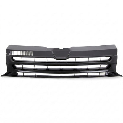 Grill badgefrei Hochglanz Schwarz passend für VW Transporter Multivan T5 2009-2015