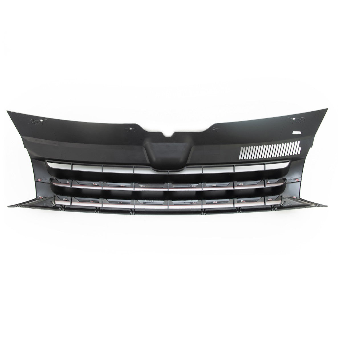 Badgefreier Frontgrill mit rotem Streifen passend für VW Transporter Multivan T5 09-15