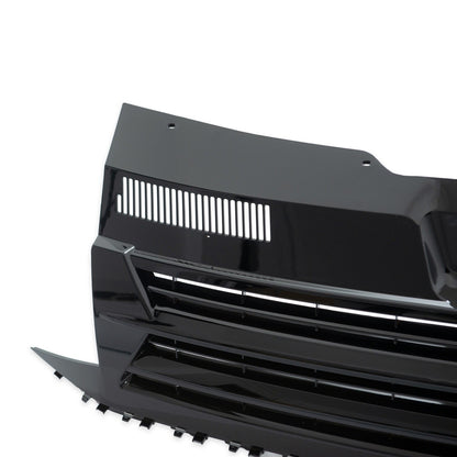 Frontgrill badgefrei Hochglanz Schwarz passend für VW Transporter T6 2015-2019