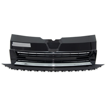 Badgefreier Frontgrill mit Chromstreifen passend für VW Transporter T6 2015-2019