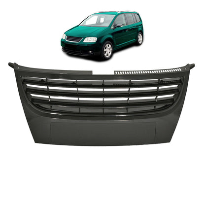 Frontgrill ohne Emblem Schwarz passend für VW Touran 1T1 1T2 2006-2009