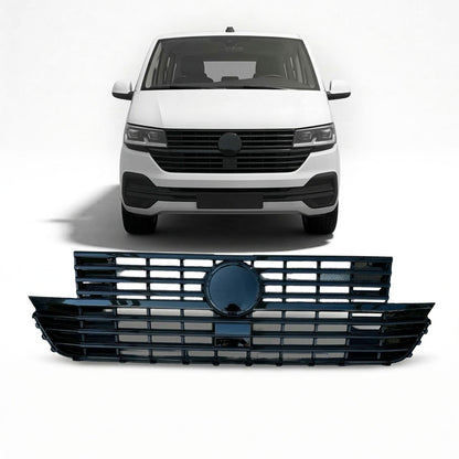 Kühlergrill Hochglanz Schwarz passend für VW T6.1 Transporter Multivan 2019-2024