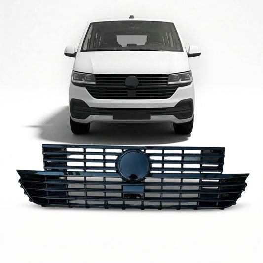 Kühlergrill Hochglanz Schwarz passend für VW T6.1 Transporter Multivan 2019-2024
