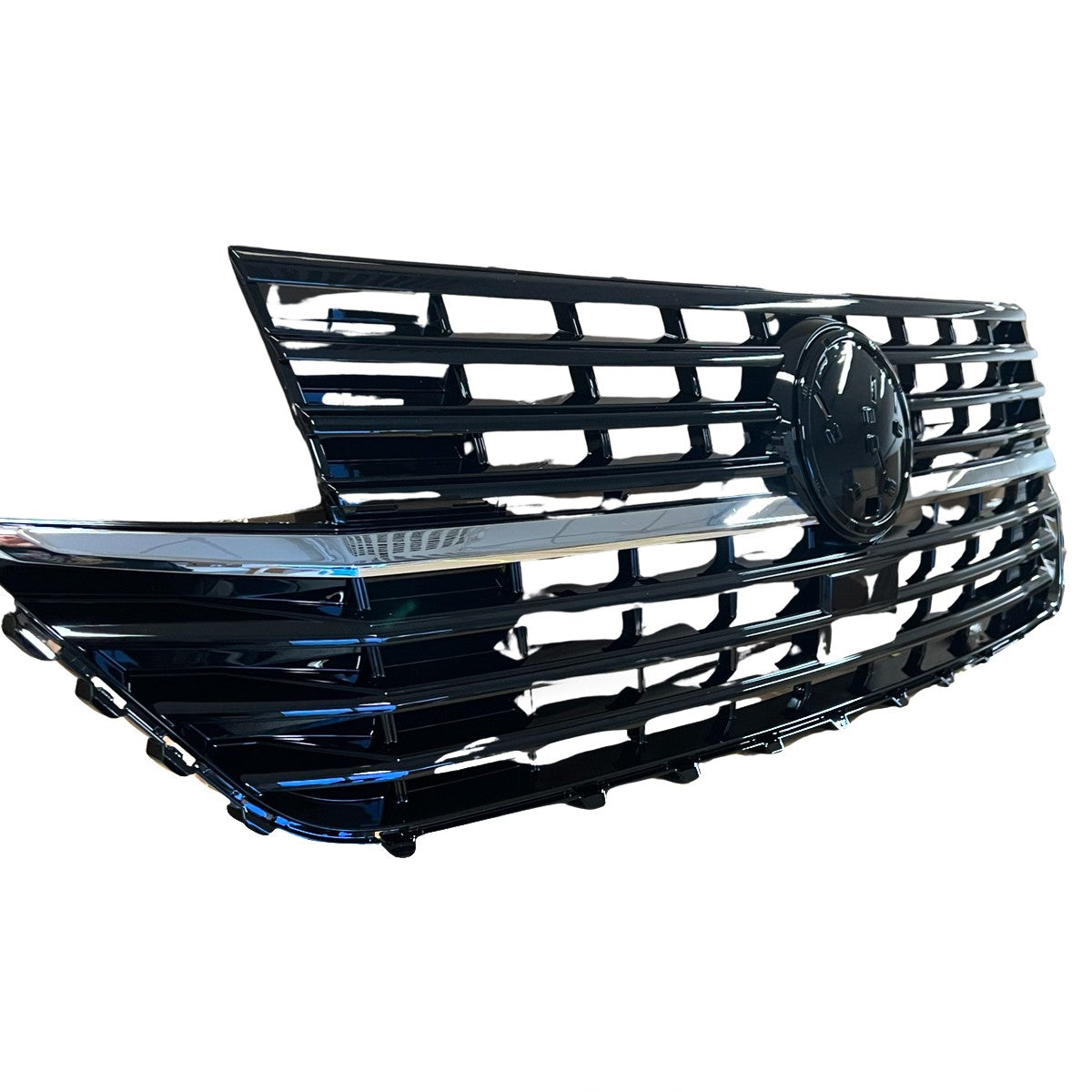 Kühlergrill Hochglanz Schwarz mit Chrom passend für VW T6.1 Transporter