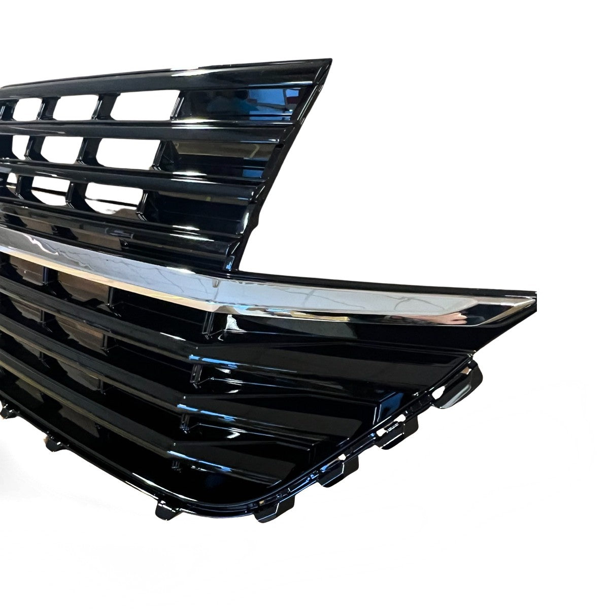 Kühlergrill Hochglanz Schwarz mit Chrom passend für VW T6.1 Transporter