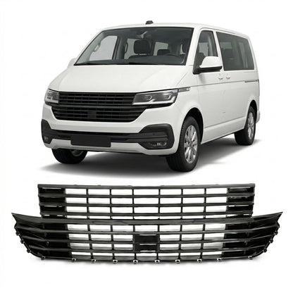 Kühlergrill ohne Emblem Hochglanz Schwarz passend für VW T6.1 2019-2024