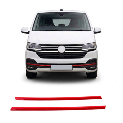 Kühlergrill Akzente Rot passend für VW T6.1 Multivan Transporter 2019-2024