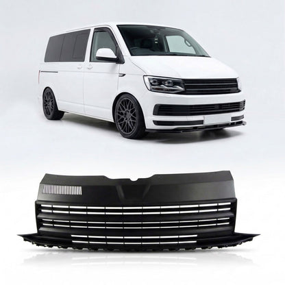 Kühlergrill ohne Emblem Hochglanz Schwarz passend für VW Transporter T6.1 2019-2022