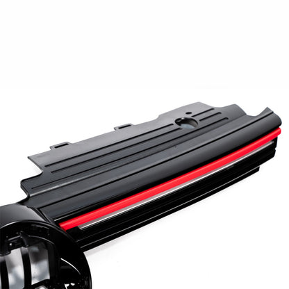 Kühlergrill mit LED Tagfahrlicht Rotem Streifen passend für VW Golf 8 2019-2024