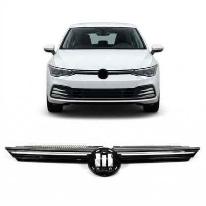 Kühlergrill mit LED Tagfahrlicht Chromstreifen passend für VW Golf 8 2019-heute