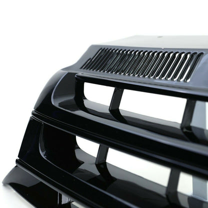 Kühlergrill Hochglanz Schwarz passend für VW Transporter Multivan T5 2009-2015