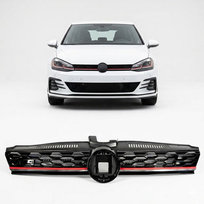 Kühlergrill mit rotem Streifen passend für VW Golf 7.5 2017-2020