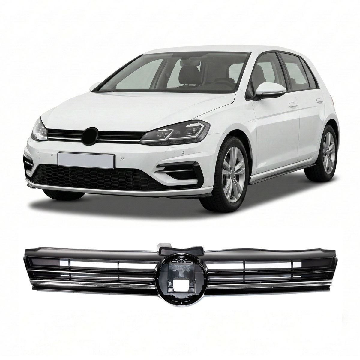Sportgrill Chromstreifen passend für VW Golf 7.5 2017-2020