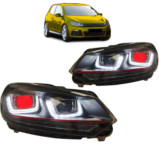 VW Golf VI Halogen Scheinwerfer Red mit Motor für Leuchtweitenregulierung 08-14