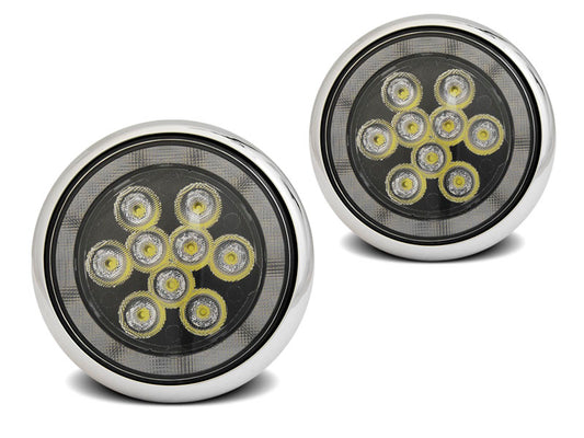 Tuning-Tec LED Nebelscheinwerfer / Tagfahrlicht für Mini Cooper R55 / R56 / R57 Chrom