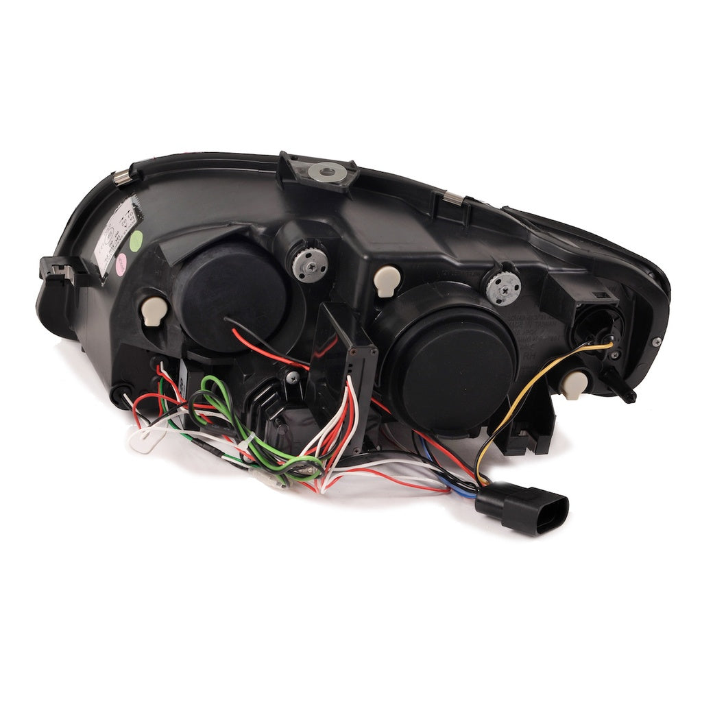 Scheinwerfer Halogen Schwarz mit Tagfahrlicht passend für AUDI A4 B7 (8E) Limousine Avant und AUDI A4 B7 (8H) Cabrio 2005-...