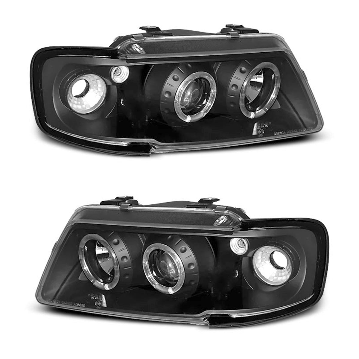 SCHEINWERFER ANGEL EYES SCHWARZ passend für Audi A3 8L 08.96-08.00