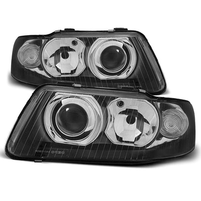 SCHEINWERFER SCHWARZ passend für Audi A3 09.00-05.03